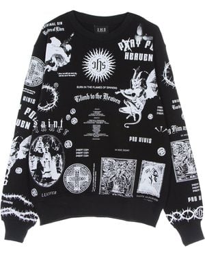 IHS Lightweight Crewneck Hombre Solid Manifesto Sweatshirt Negro