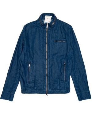 Messagerie Herrenjacke Biker Raw - Blau