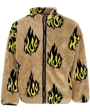 Huf Flamin Zip Sherpa Fleece Bear - Green