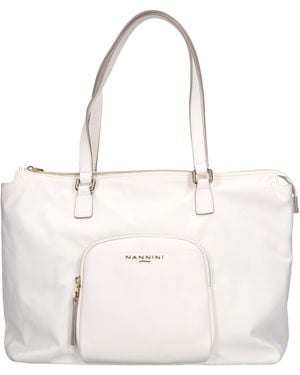 Nannini Bolsas. Crema - Blanco