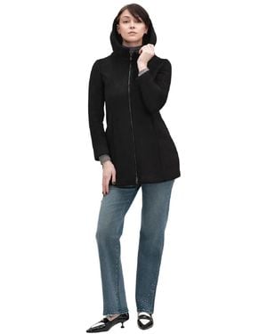 White Wise Coats - Black