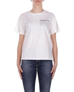 Max Mara T-Shirt 2615971051600 003 Wkd Tenue - White