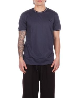 Fred Perry T-Shirt M1588V 01B Fp Twin Tipped T-Shirt - Blue