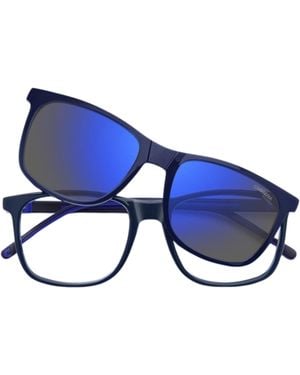 Carrera Eyeglasses With Clip Ca8918C-Pjp18 - Blue