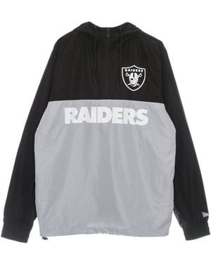 KTZ Cortavientos Sin Cordones Para Hombre Nfl Windbreaker Lasrai - Negro