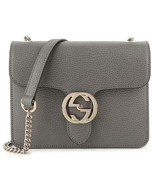 Gucci Interlocking Handbag Leather Dollar Calf Logo Mod. 510304 Cao0G 4231 in Blue Lyst