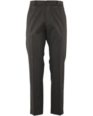 Calvin Klein Pants Cotton Seacell Straight Pants - Gray