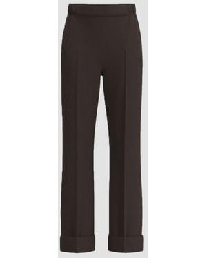 Marella Gabardine Pants Moro Head - Black
