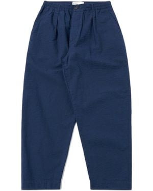 Universal Works Pantalones Pantalones Oxford Pant Derby Stripe - Azul