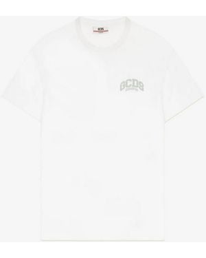Gcds Camiseta Logo Salon Hombre Blanco