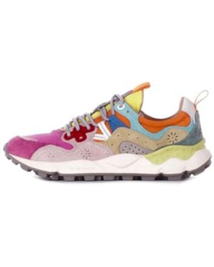 Flower Mountain Sneakers 2017817 01 1L43 Yamano 3 Fuchsia - White