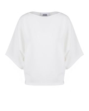 Alpha Studio Maglia 471114 Melk - Wit