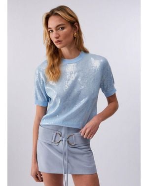 Liu Jo Knit Knit Mesh Wa6216-Ma68R - Blue