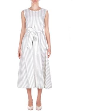 Barbour Dress Ldr0984 Gn71 Inez Mini Dress Line - White