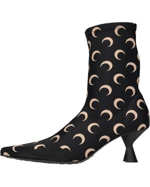 Marine Serre Boots - Black