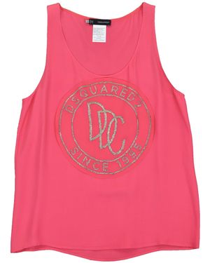 DSquared² T-Shirt Debardeur Rose Femme 2 Mod.S75Nc0349S41339041