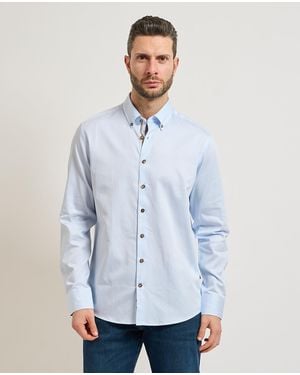 Bugatti T-Shirts Aus Baumwolle - Blau