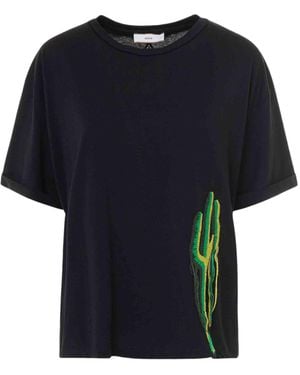 Akep Camiseta Mujer Con Impresion Lateral - Azul
