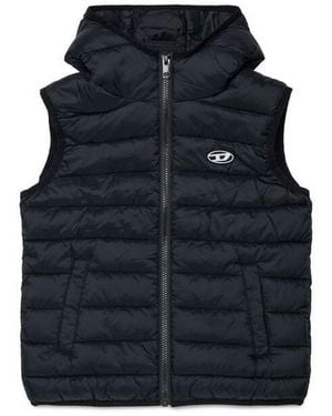 DIESEL Vest With Hood - Blue