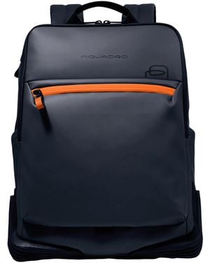 Piquadro Mochila En Tela Pc156 Hombre Ca6465C2Ow-Blu Azul