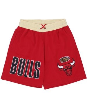 Mitchell &amp; Ness Basketball Shorts Nba Team Og 2.0 Fashion Short Vintage Logo Chibul - Red