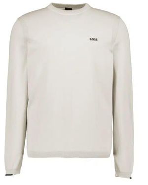 BOSS Kn_Ever-X Cn Pullover - Weiß