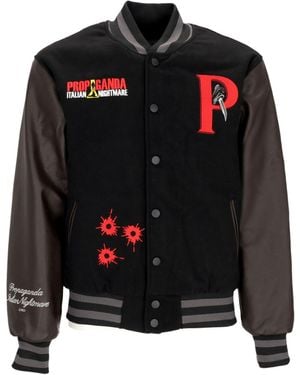 Propaganda College Jacket Nightmare Varsity - Black
