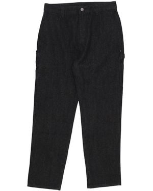 DOLLY NOIRE Long Denim Carpenter Pants - Black