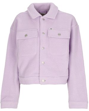 Obey Fleece Jacket Melanie Jacket - Purple