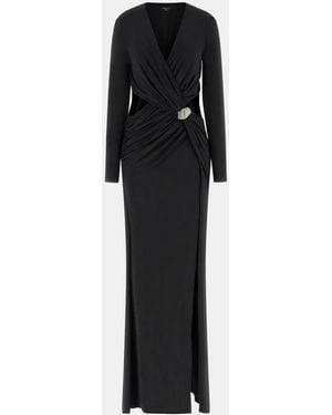 MARCIANO BY GUESS Maxi Vestido Asimetrico Mujer Negra - Negro