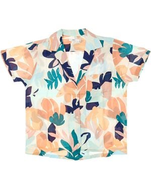 Obey Short Sleeve Shirt Decoupage Shirt - Blue