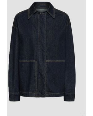 Elena Miro Donkerblauwe Denim Jasje