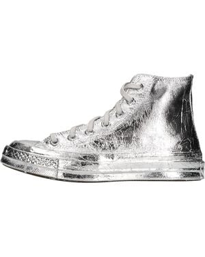Converse Silberne Sneaker - Weiß