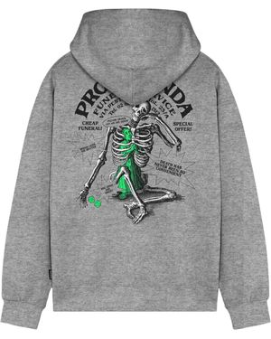 Propaganda Hombres Hoodie - Gris