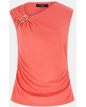 MARCIANO BY GUESS Top Asymmetrische Korallenfrau - Pink