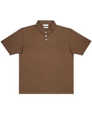 WOOL & CO Polo Baumwolle Mako Colonial Mm - Braun