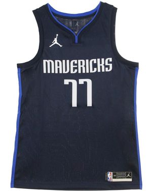 JORDAN NBA Camiseta Sin Mangas De Baloncesto Para Hombre Nba Swingman Jersey Jordan Statement Edition 2020 No 77 Luka Doncic Dalmav - Azul