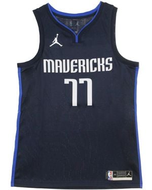 JORDAN NBA Debardeur De Basket-Ball Pour Hommes Nba Swingman Jersey Jordan Statement Edition 2020 No 77 Luka Doncic Dalmav - Bleu