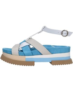 Fabi Chaussures Avec Talon Multicolore - Bleu