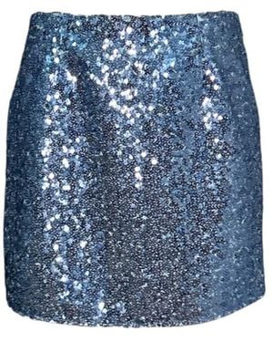 Please Miniskirt G493Rile - Blue