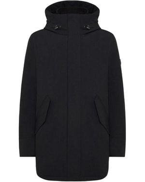 Woolrich Stretch Mountain Parka Nero Wocps2884 - Zwart