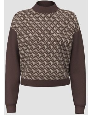 Guess Knitted With Logos - Brown