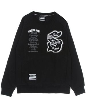 5TATE OF MIND Herren-Sweatshirt Mit Rundhalsausschnitt, Zehn Jahre Jubilaum, Rundhalsausschnitt, Schwarz