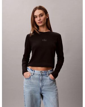Calvin Klein Long Sleeve T-Shirt - Blue