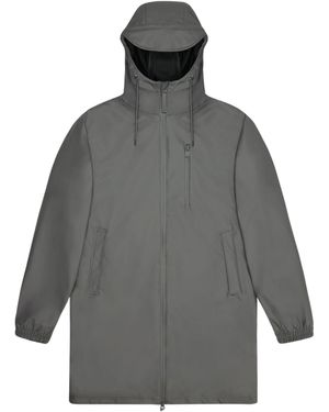 Rains Raincoat Mujer Long Storm Breaker Gris
