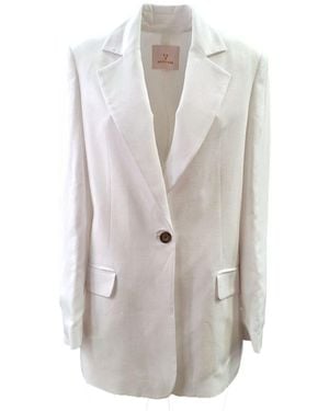 White Wise Oversize Jacket Ww29139 - Gris