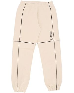 Iuter Underwear Grid Track Pants - Natural