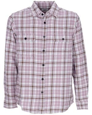 Obey Cole Woven Long Sleeve Shirt L/S - Purple