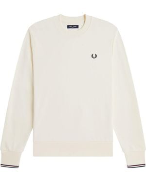 Fred Perry Sweaters Cream - White