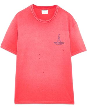 Roy Roger'S Workwear T-Shirt Roy Roger's Schweres Jersey-Logo - Pink